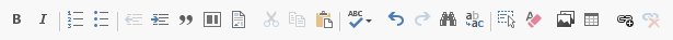 filtered HTML editing options