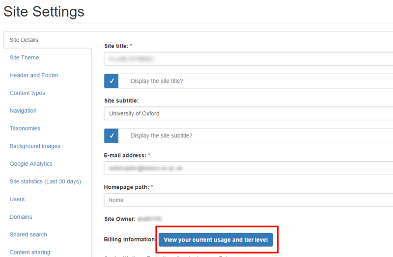 Usage snapshot button