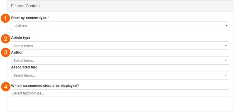 Filtered content source - content type selected filtered content source - content type selected