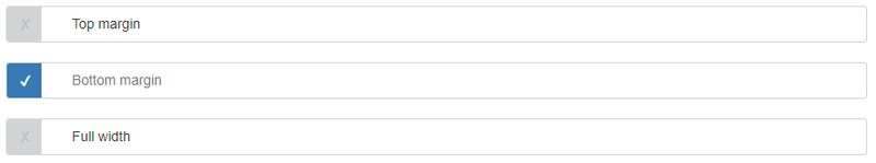 list listing margin settings