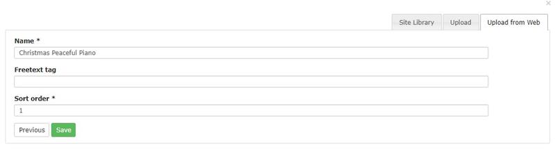 screenshot of setting to change name of inserted url and save