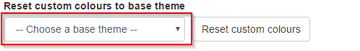 Reset to theme selection