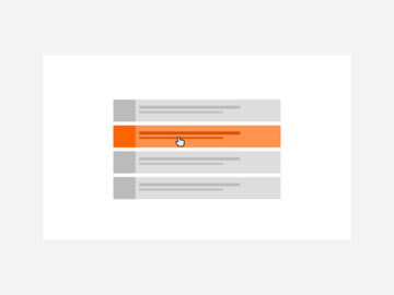 list listing widget