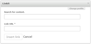 Link to content (Linkit) modal